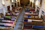 Quilts displayed in church